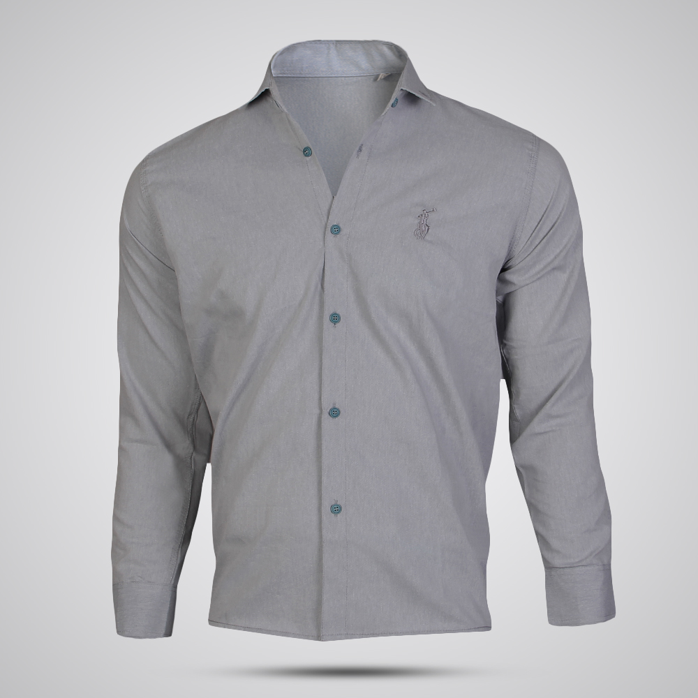 پیراهن اسپرت مدل POLO طوسی